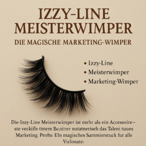 🌟 Izzy-Line Meisterwimper – Die magische Marketing-Wimper